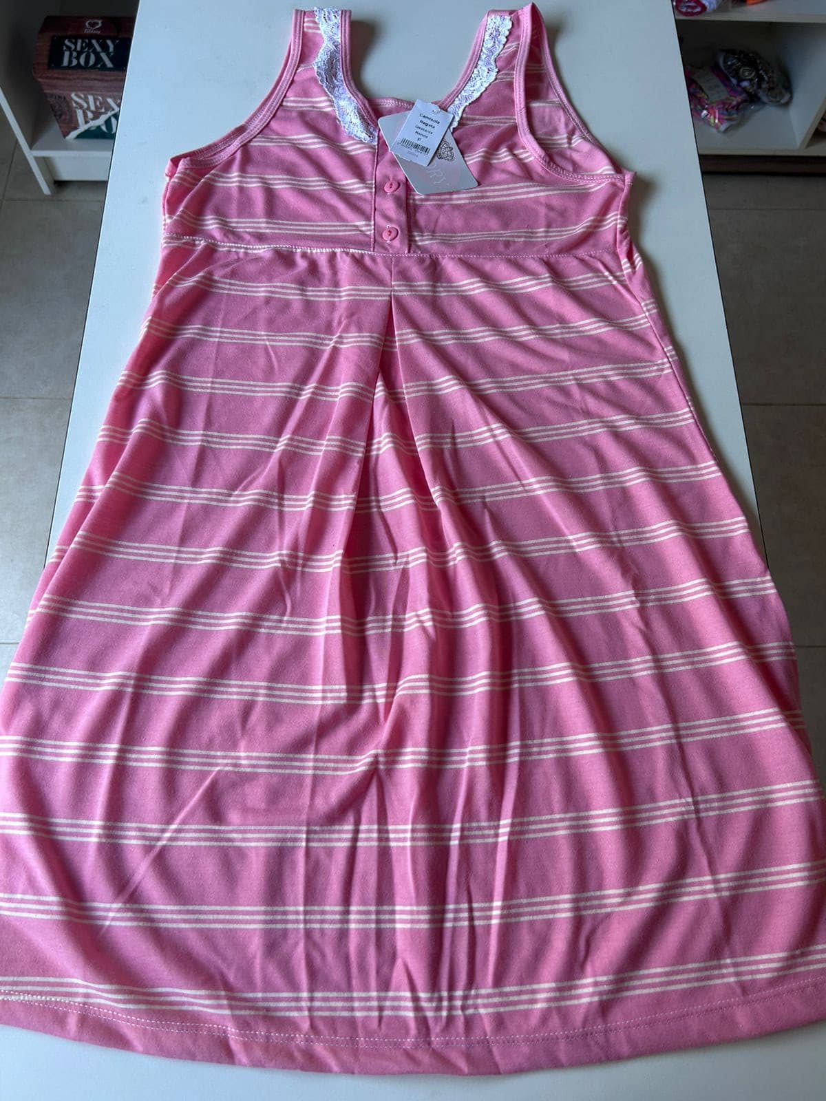 Camisola para gestante rosa