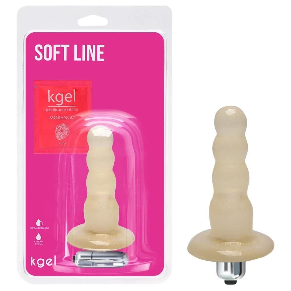 Plug Anal Glitter 10 Vibracoes 12.5 X 3Cm Kgel