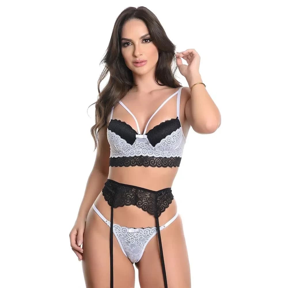 CONJUNTO P Branco com preto