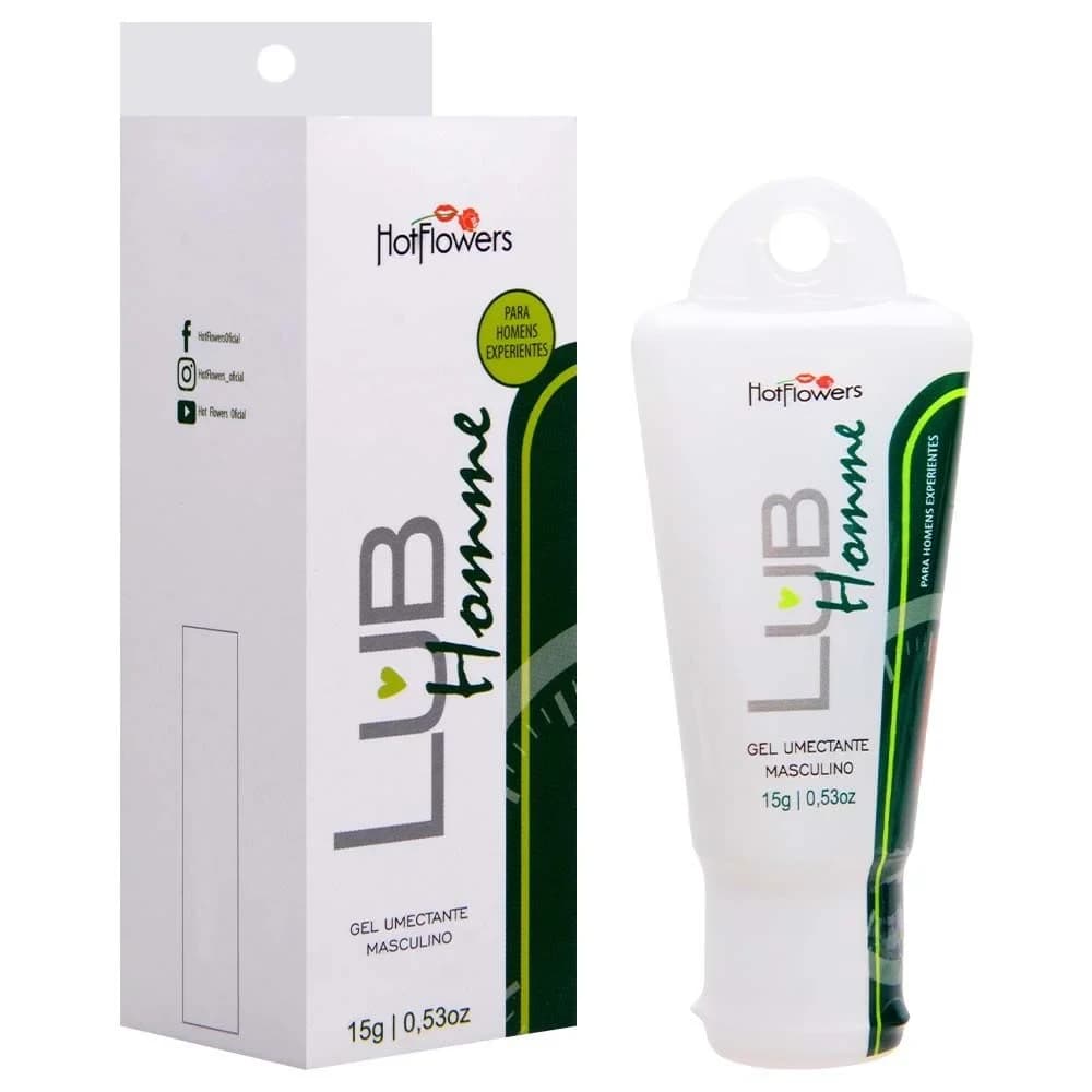 Lub Homme Gel Umectante Masculino 15G Hot Flowers