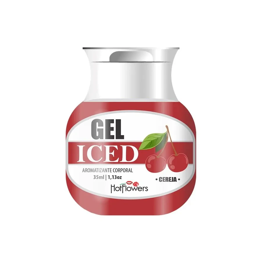 Gel Iced Aromatizante 35ml Hot Flowers - Cereja