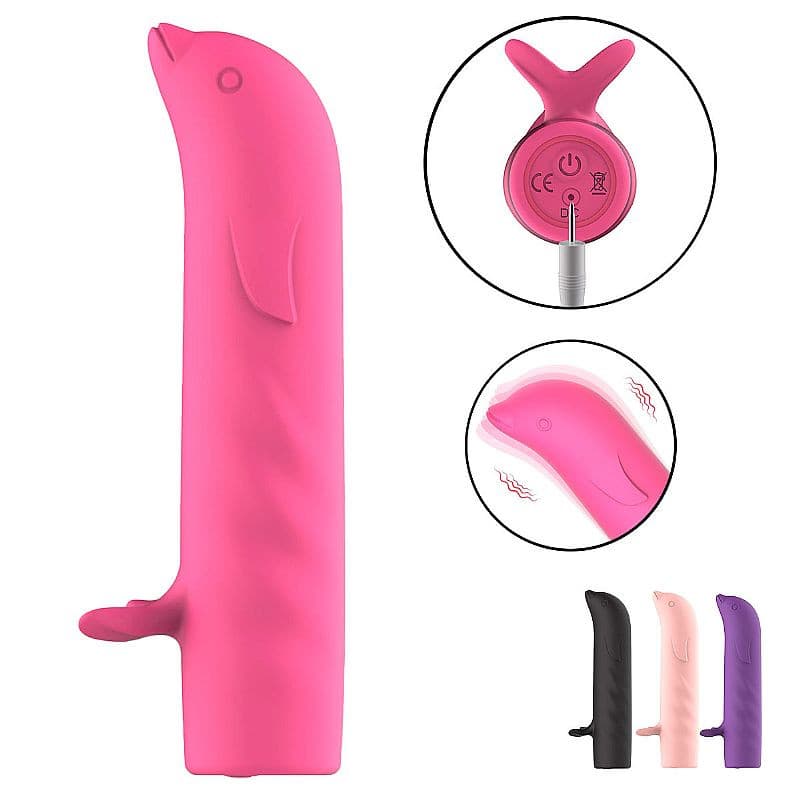 Vibrador de Ponto G - Golfinho Recarregavel - Tina
