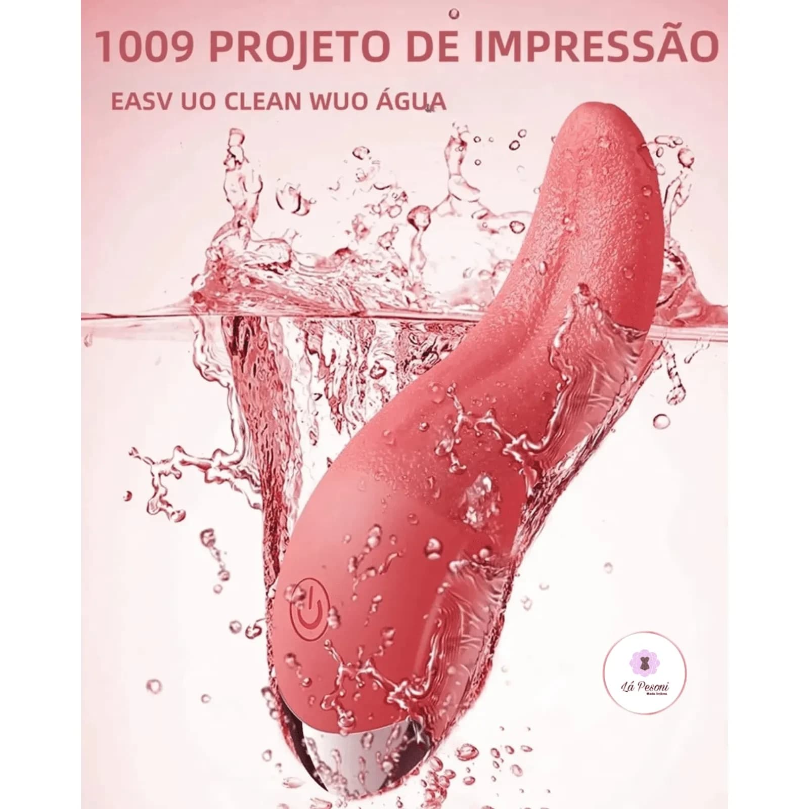 Vibrador recarregavel em formato de lingua